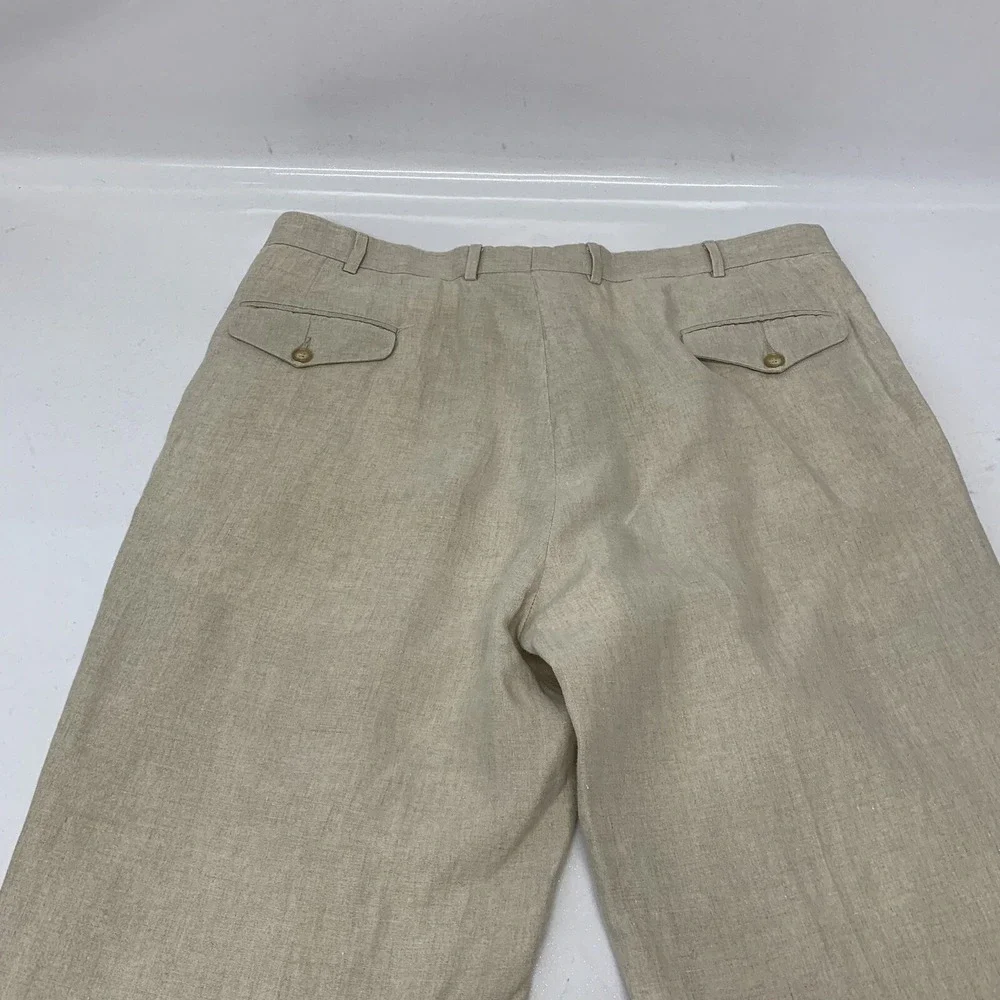 Vintage Hertling Mens‎ Pants Trousers Size 40 Straight Leg Cuff Flat Front USA